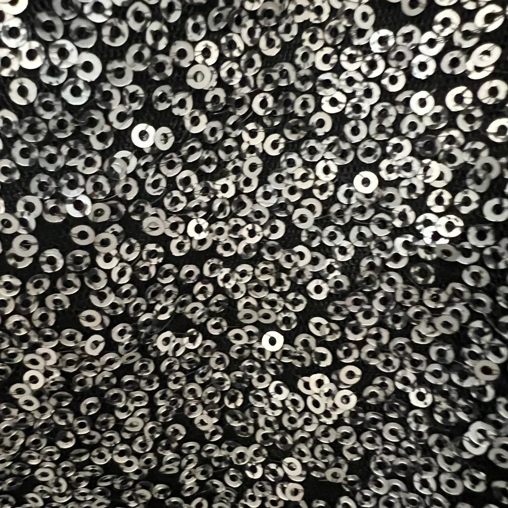 Daniel Cremieux silver and black sequin lined Pencil Skirt Sz S NWT